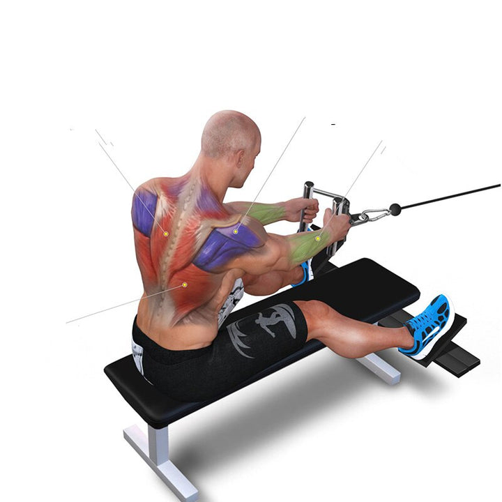 360° Rotatable Gym Fitness T-bar For Pulley Cable Machine Rowing