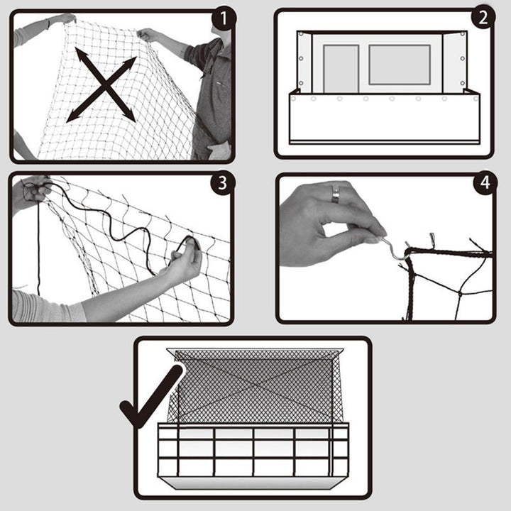 Plastic Cat Protective Net Pet Protection Net Sturdy Safe Wire Cover for Balconies Windows