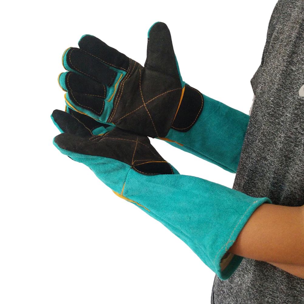 Pet Gloves Cowhide Anti-grasping Anti Bite Protective Gloves Cat Dog Gardening Work Gloves