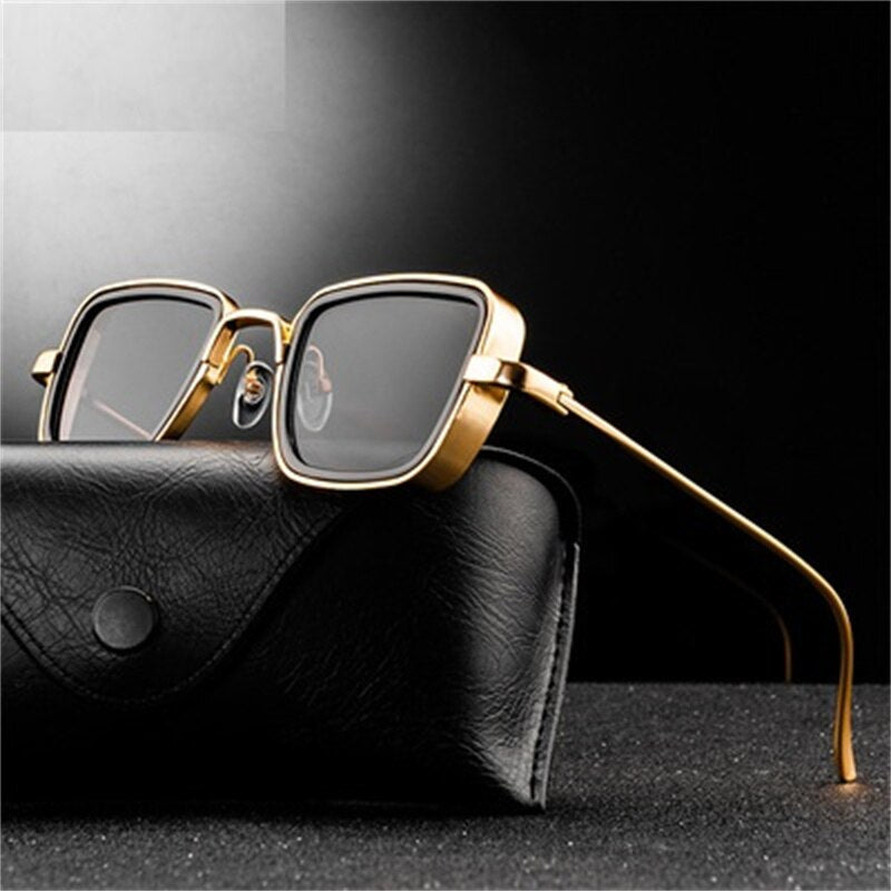 Steampunk Style Square Sunglasses