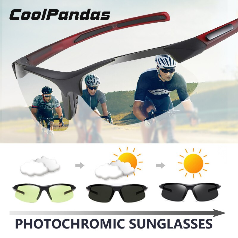 2022 Photochromic Cycling Glasses Bike Bicycle Glasses Sports Men's Sunglasses