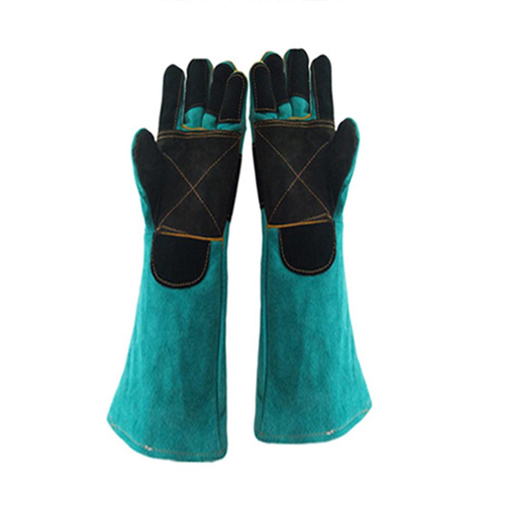 Pet Gloves Cowhide Anti-grasping Anti Bite Protective Gloves Cat Dog Gardening Work Gloves