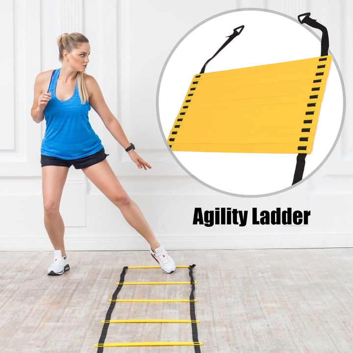 Adjustable Footwork Soccer Football Fitness Speed Rungs Agility Ladder Training Equipment