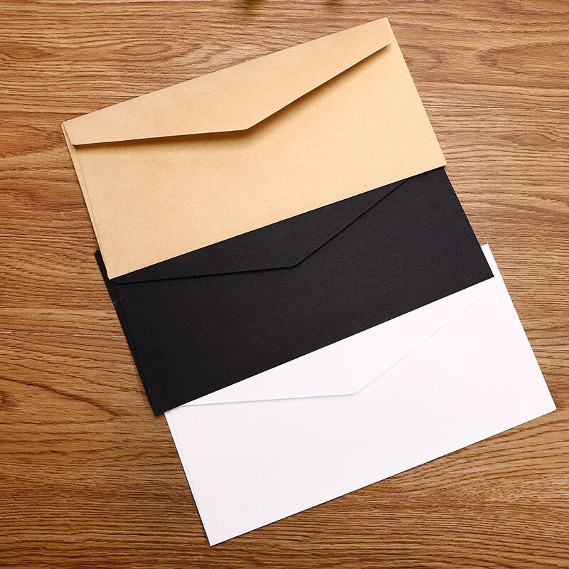 50pcs/lot Retro European Style Envelope Black White Craft Paper - Pioneer Merchandise