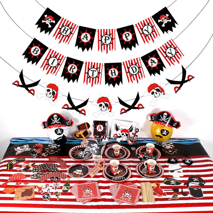 Pirate Theme Disposable Tableware - Pioneer Merchandise