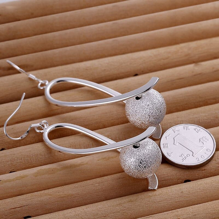 Hot sale Fashion jewellery charms silver-plated earrings