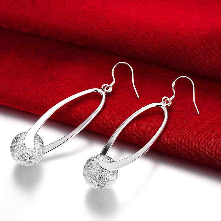 Hot sale Fashion jewellery charms silver-plated earrings