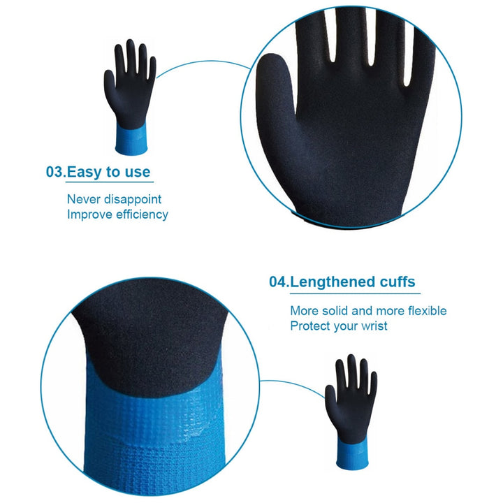 Wonder Grip Gloves Latex Waterproof Fully Coated Gloves - Pioneer Merchandise