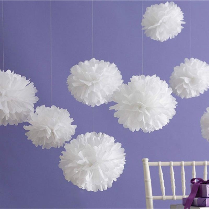 Tissue Paper Pom Poms Paper Flower Ball For Home Garden Party - Pioneer Merchandise