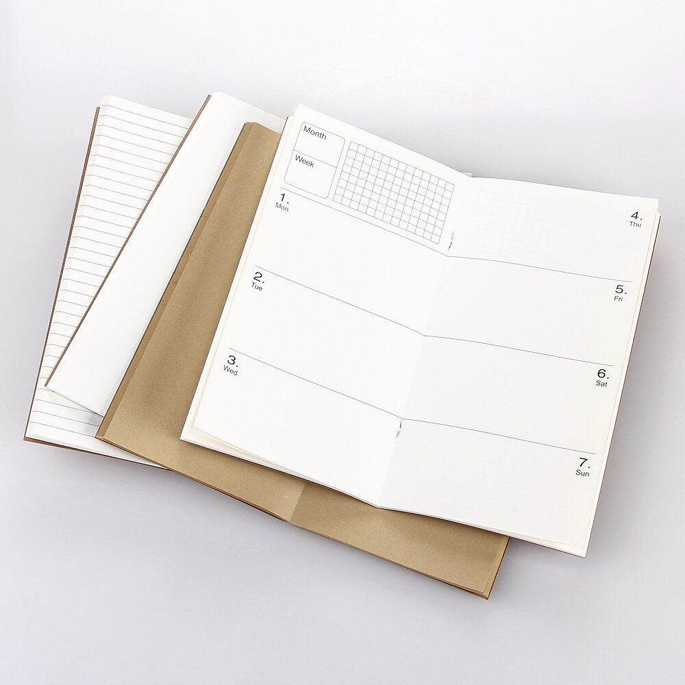 Refillable Paper Traveler's Notebook Filler Papers / Journal Dairy - Pioneer Merchandise