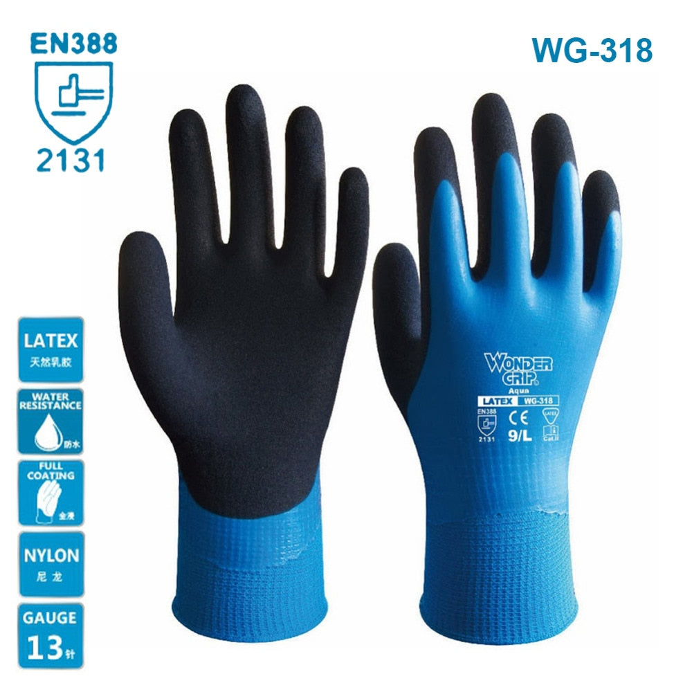 Wonder Grip Gloves Latex Waterproof Fully Coated Gloves - Pioneer Merchandise