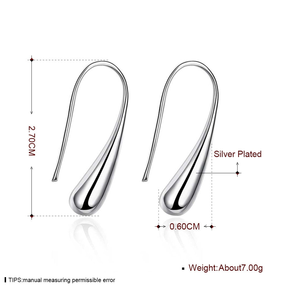 New Hot Ssilver Plated Earrings for Women Long Drop Earring