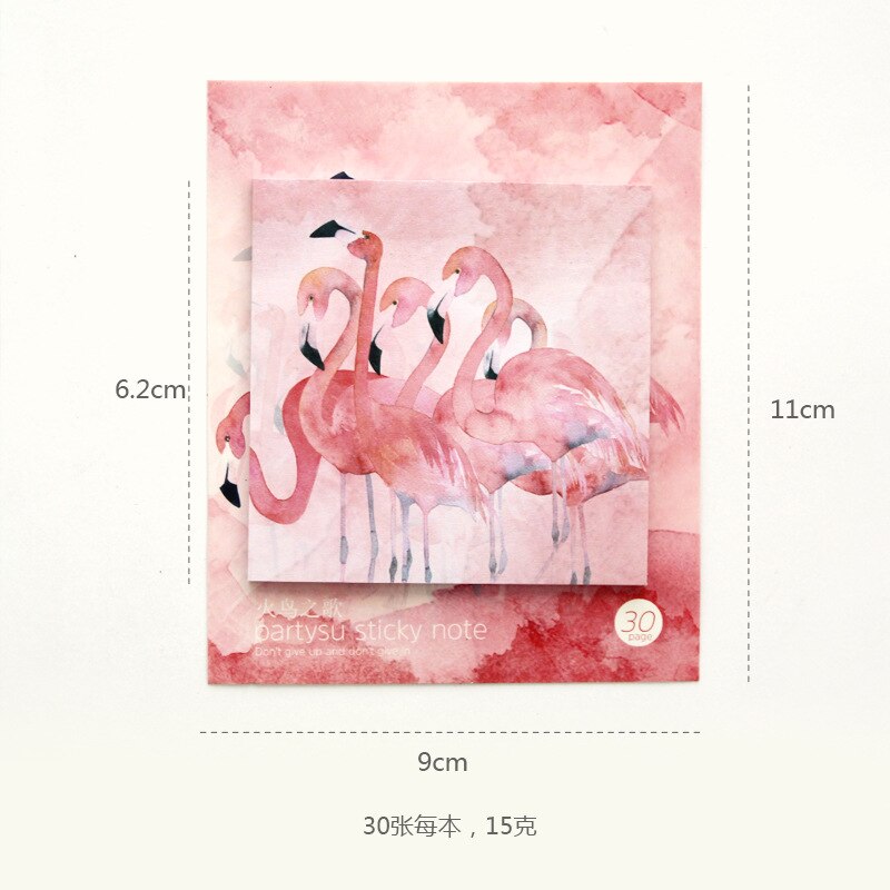 Cherry Blossom Flamingo Planner Stickers N Times Sticky Notes - Pioneer Merchandise