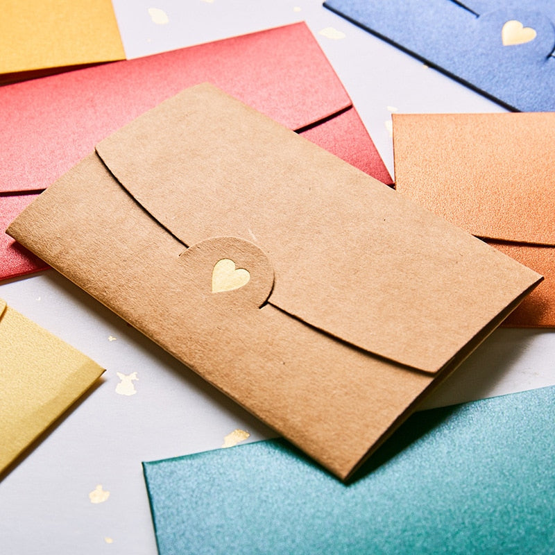 Hot Stamping Love Pearlescent Paper Mini Envelopes - Pioneer Merchandise