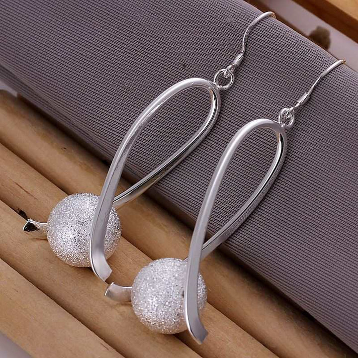 Hot sale Fashion jewellery charms silver-plated earrings