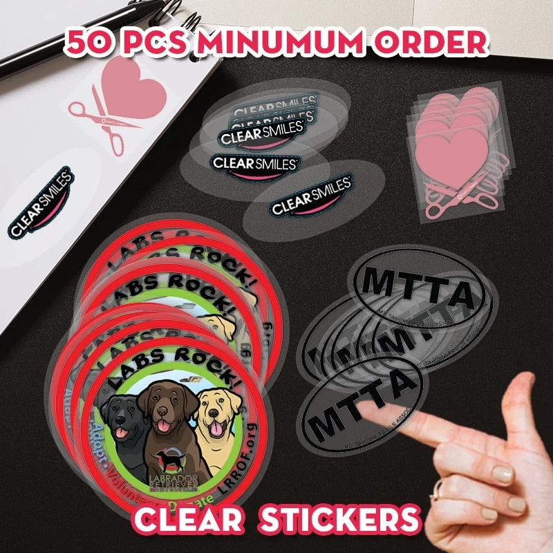 Square Shape Customize Stickers Waterproof - Pioneer Merchandise