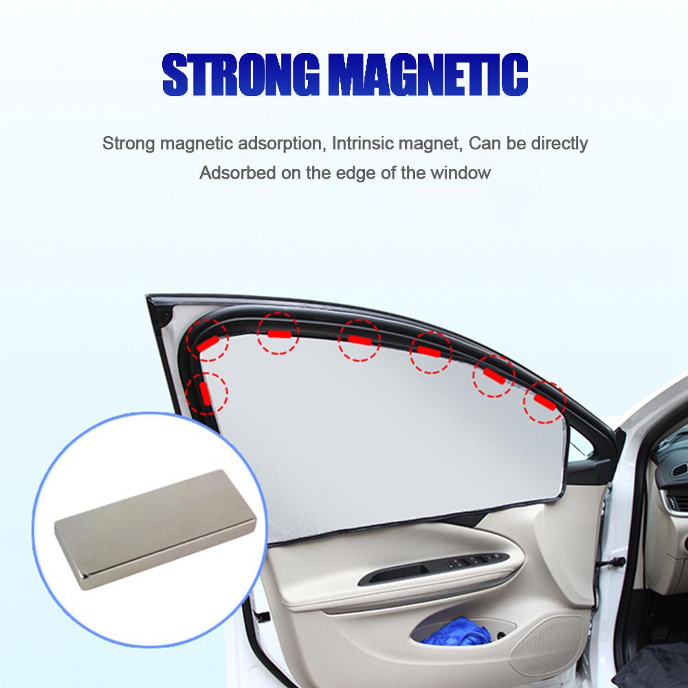 4PCS Magnetic Car Sun Shade UV Protection Universal Curtain Durable Window Sun shade