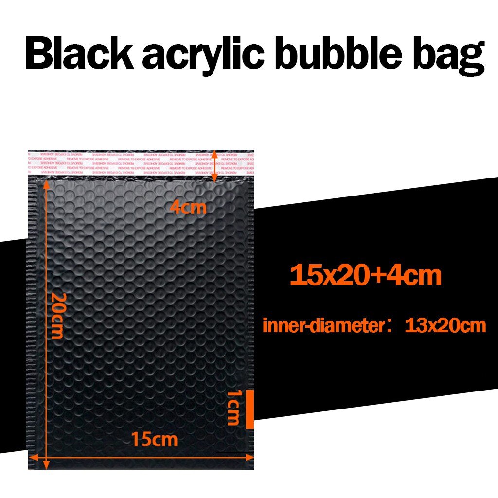 25Pcs Black Poly Bubble Mailer Bubble Mailers Padded Envelopes - Pioneer Merchandise