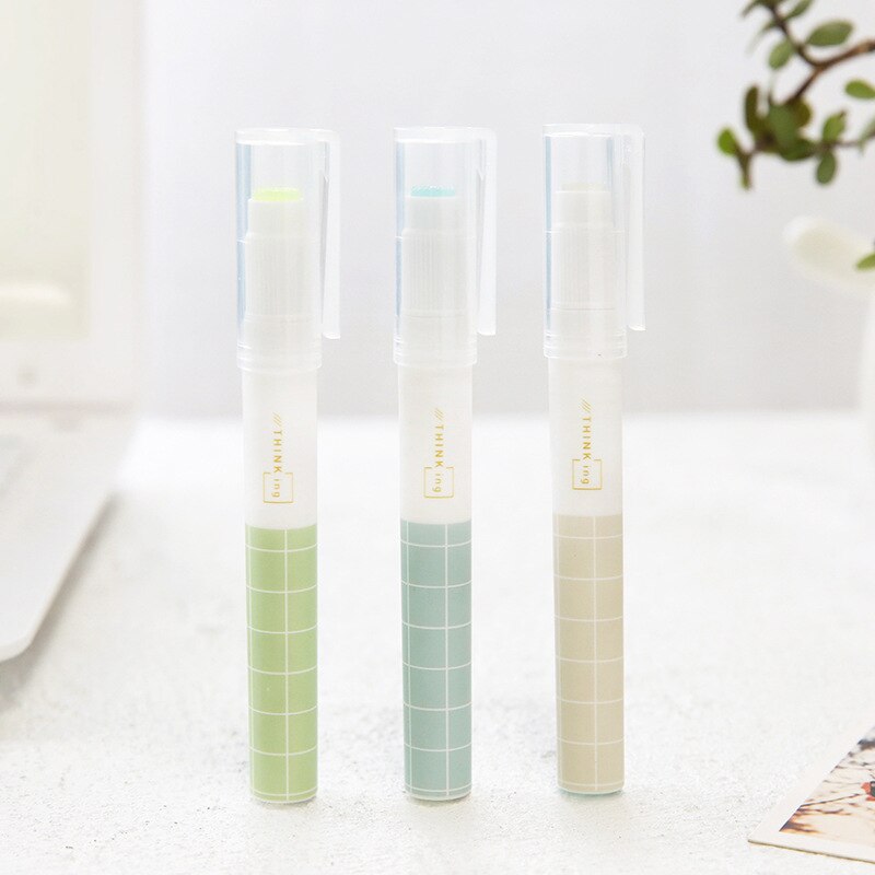 Jelly Color Fast Dry Cute Glue Stick Pen Shape Solid Color Glue Stick