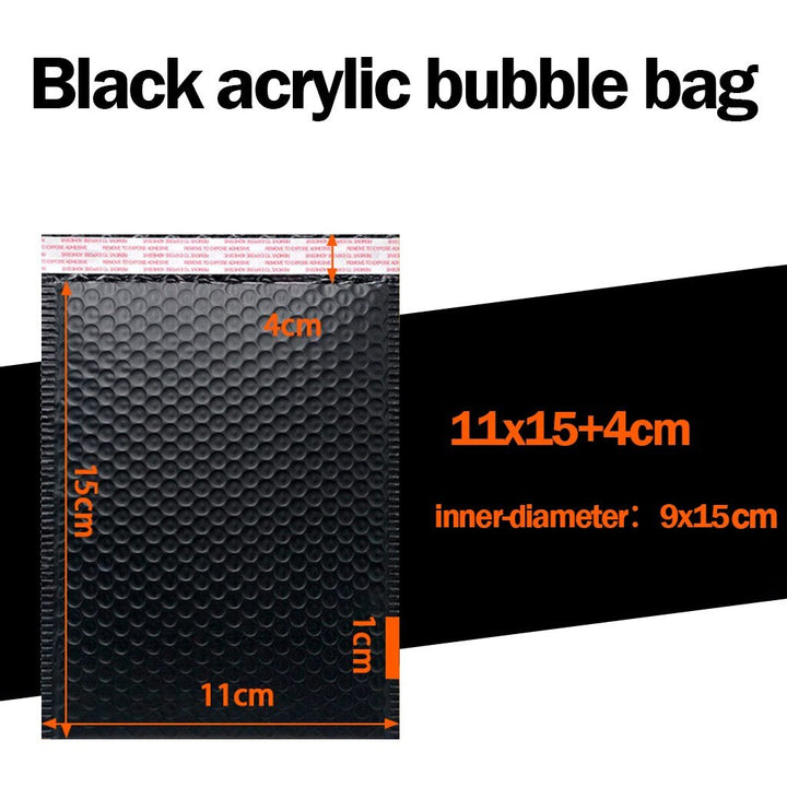 25Pcs Black Poly Bubble Mailer Bubble Mailers Padded Envelopes - Pioneer Merchandise