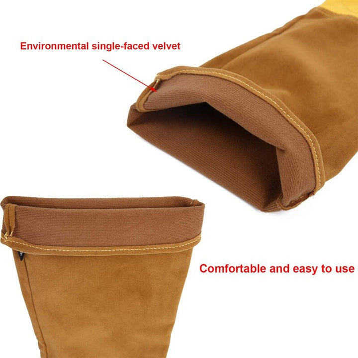 Gardening Gloves for Women and Men Thron Proof Rose Pruning Cow Leather - Pioneer Merchandise