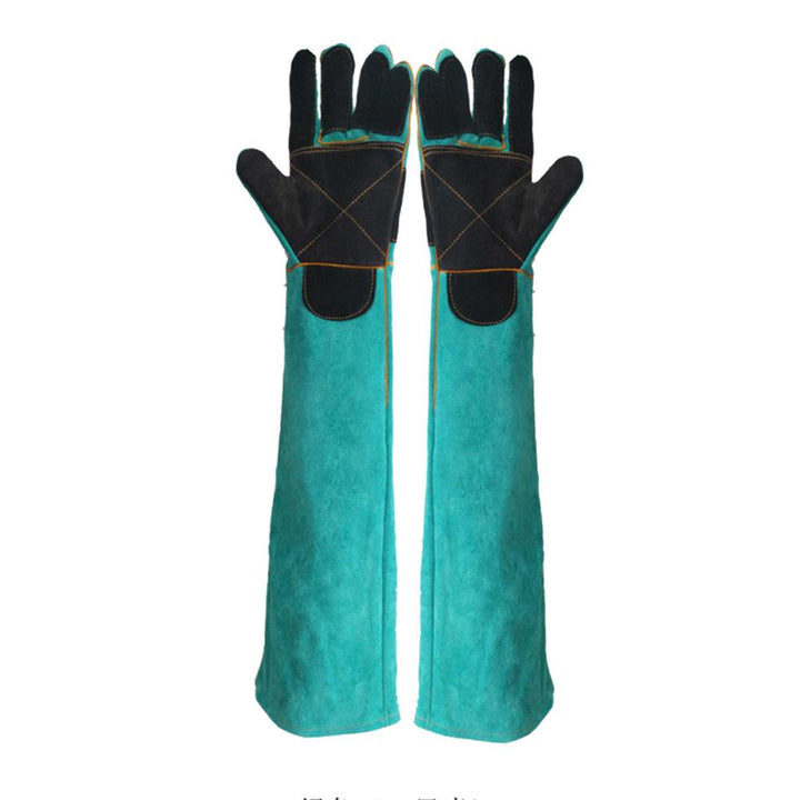 Pet Gloves Cowhide Anti-grasping Anti Bite Protective Gloves Cat Dog Gardening Work Gloves