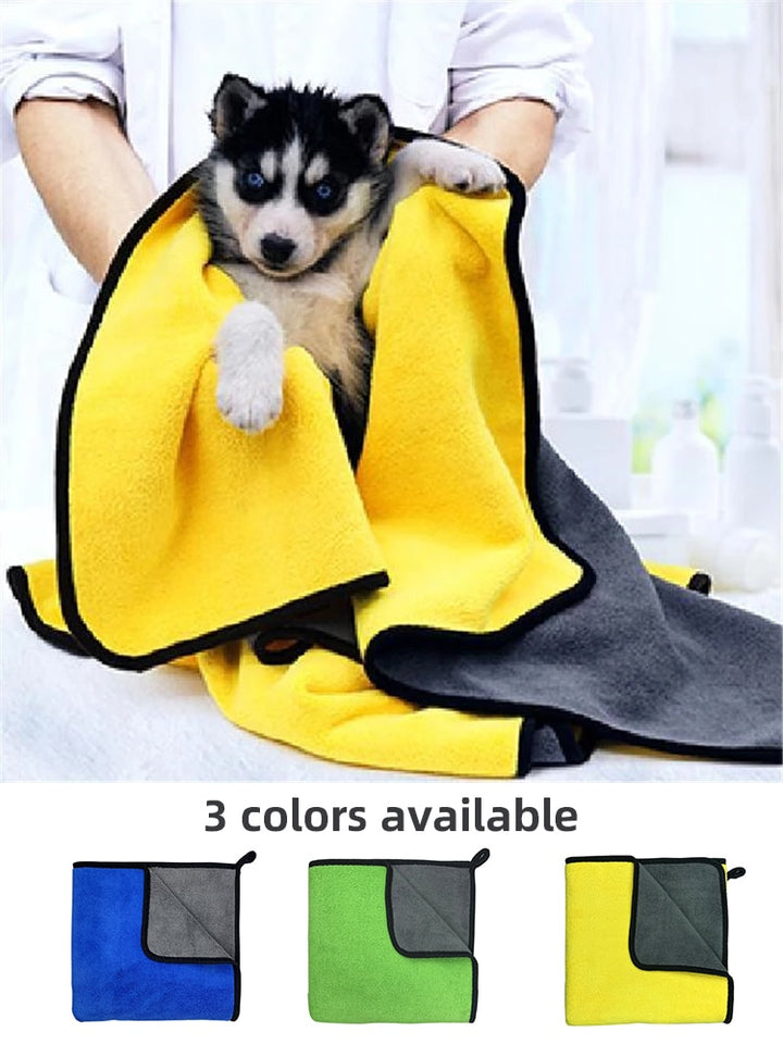 Quick-drying Pet Dog and Cat Towels Soft Fiber Towels