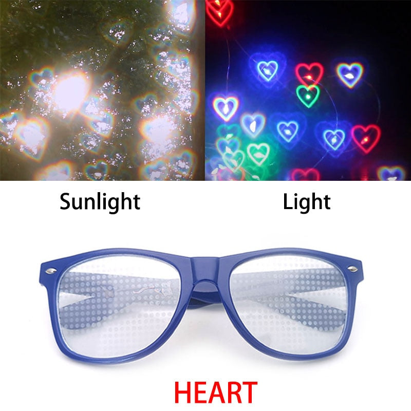 2021 New Premium Diffraction 3D Prism Raves Sunglasses