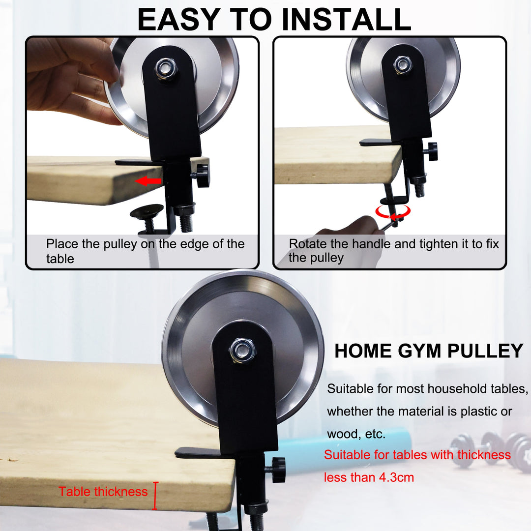 Arm Wrestling Training Table Pulley Gym Cable System with Training Equipment