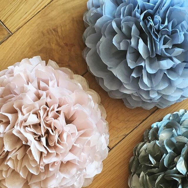 Tissue Paper Pom Poms Artificial Flowers Ball pompom wedding Birthday Decoration Parties - Pioneer Merchandise