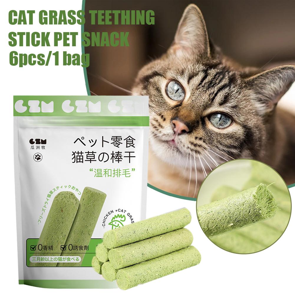 Cat Grass Teeth Grinding Stick Pet Snacks Hairball Removal Mild Hair Row