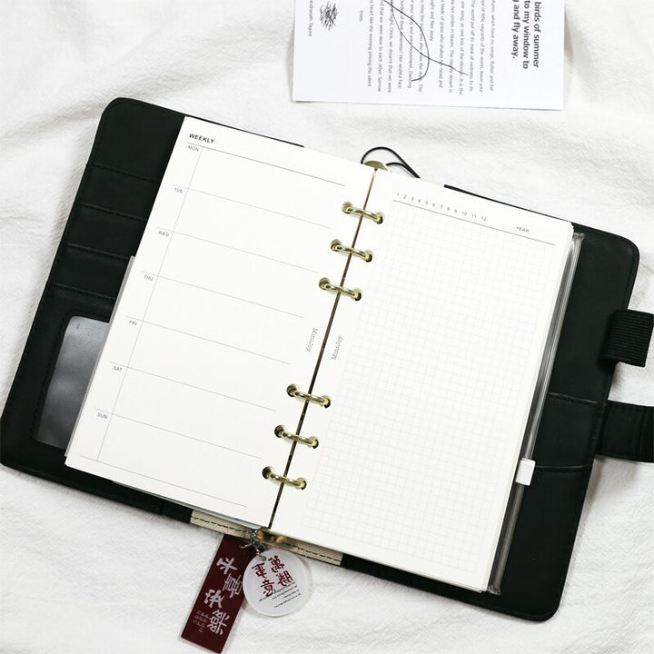 MyPretties 40 Sheets Basic Weeky Planner Refills A6 A7 Filler Papers for Personal Pocket - Pioneer Merchandise