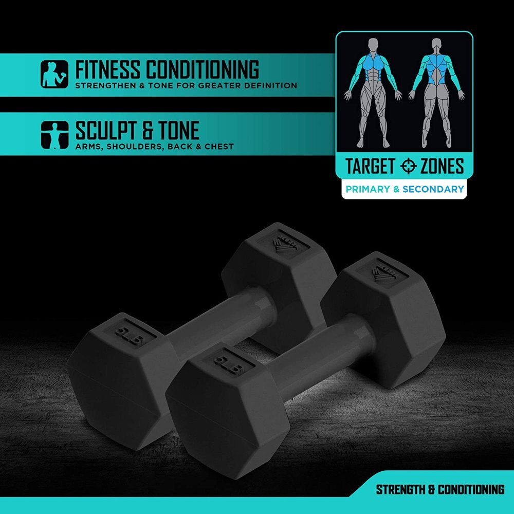 Vinyl Coated Hand Weight Dumbbell Set