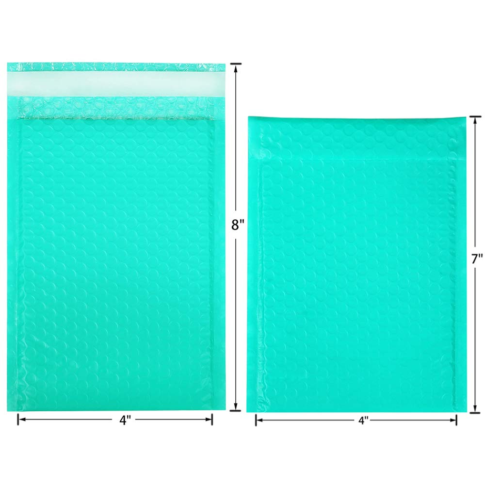 New 100pcs Green Bubble Mailer Bubble Padded Mailing Envelopes - Pioneer Merchandise