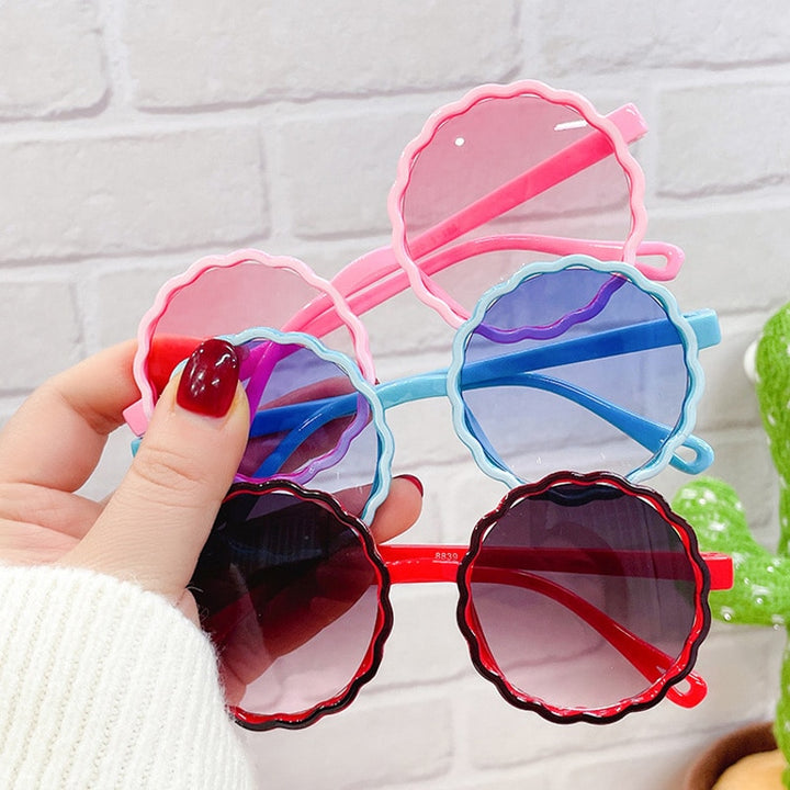 iboode Retro Round Frame Wave Children's Sunglasses