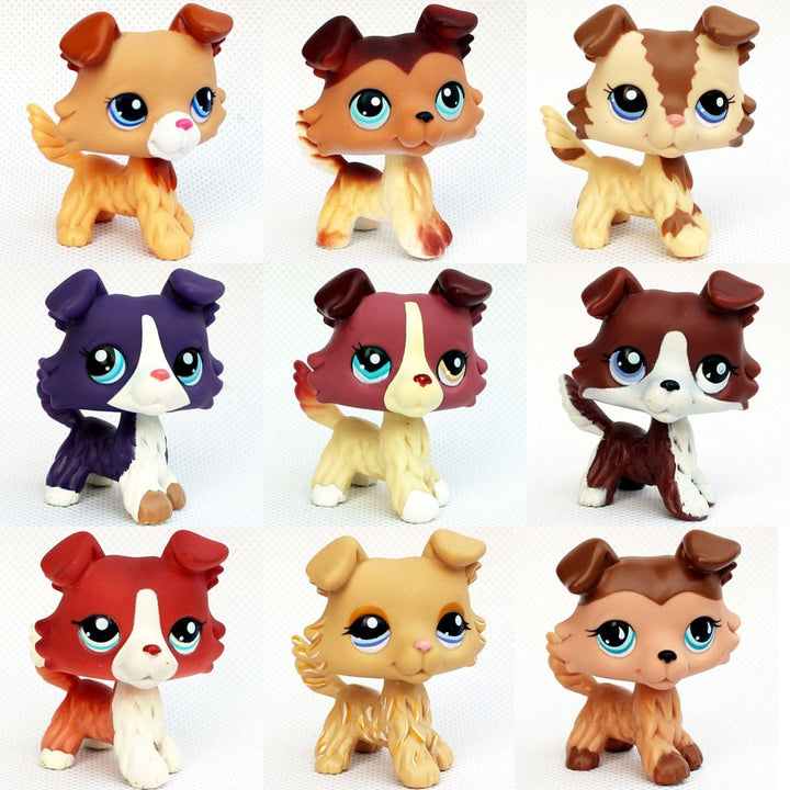 LPS CAT Original Littlest pet shop bobble head toys collie dogs