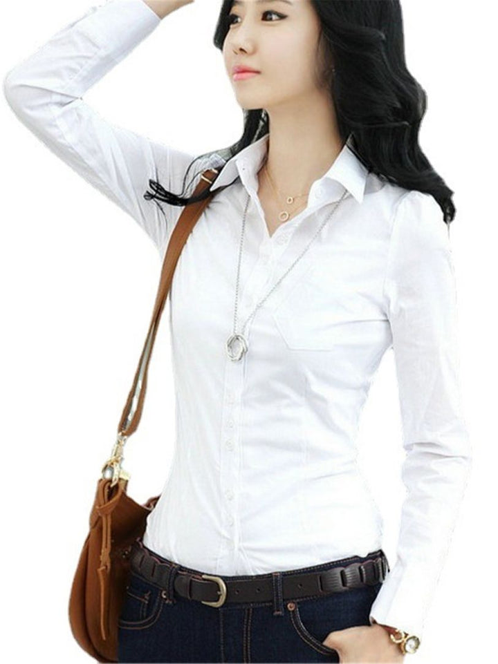 Women Work Wear 3XL 4XL 5XL Blusa Feminina Women'S Shirts White Blouse Tops