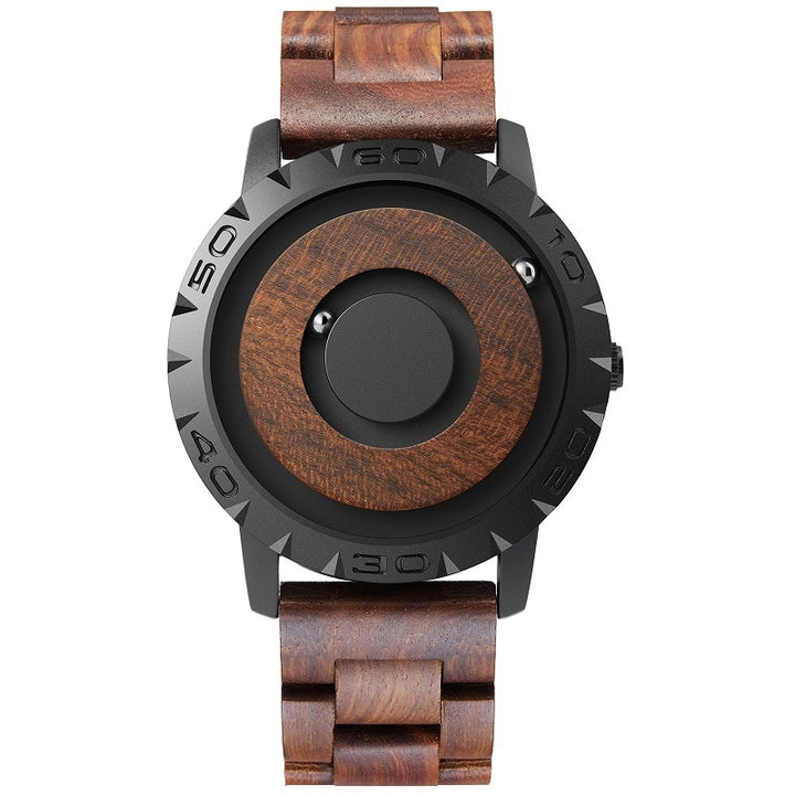 Fashion Quartz Wristwatches EUTOUR E030 Magnetic Wooden Wristwatch