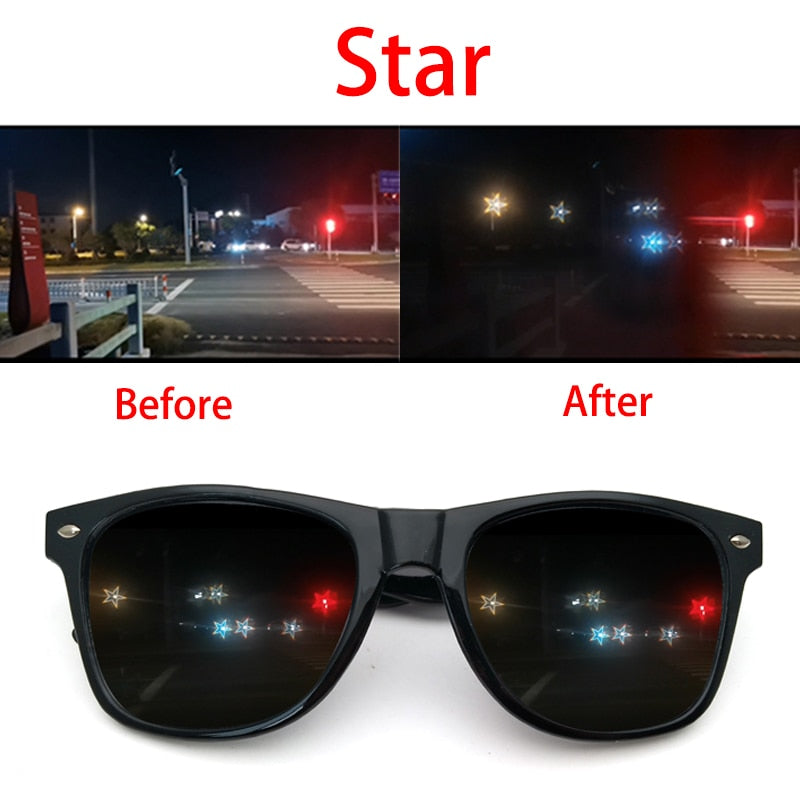 2021 New Premium Diffraction 3D Prism Raves Sunglasses