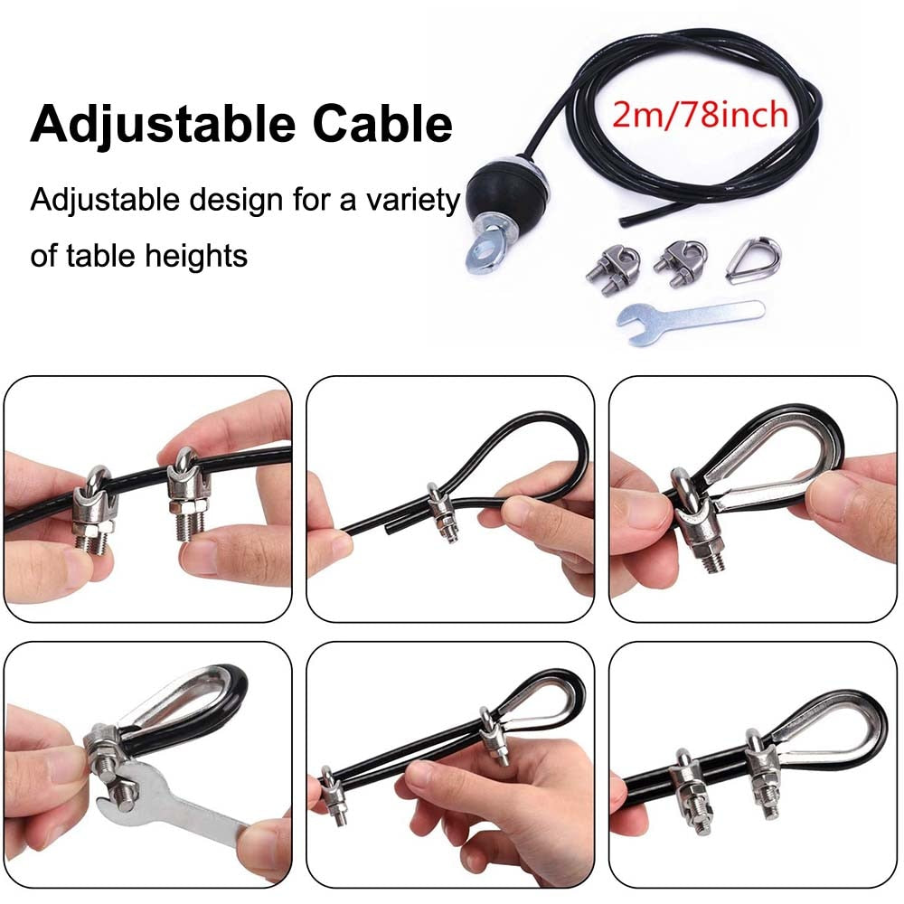 Arm Wrestling Training Table Pulley Gym Cable System with Training Equipment