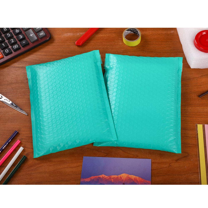 New 100pcs Green Bubble Mailer Bubble Padded Mailing Envelopes - Pioneer Merchandise