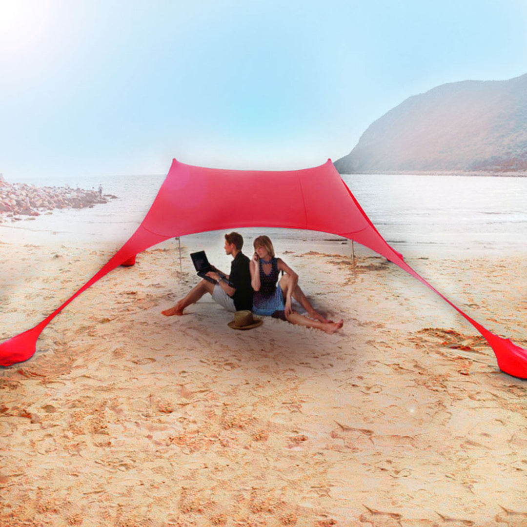 Shades Beach Tent Large Portable Windproof Beach Tent Pop Up Shade