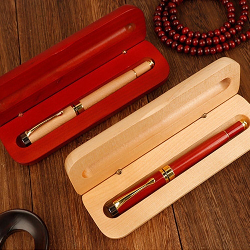 Wooden Pen Package Box Pencil Box Gift Box - Pioneer Merchandise