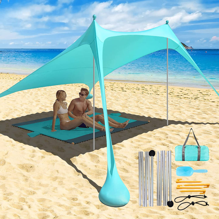 Family Beach Awning 2.1M*1.6M Ultralight Sun Shade