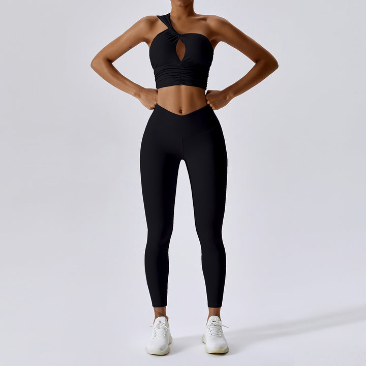 2PCS Women Workout Tracksuit Yoga Set Sportswear