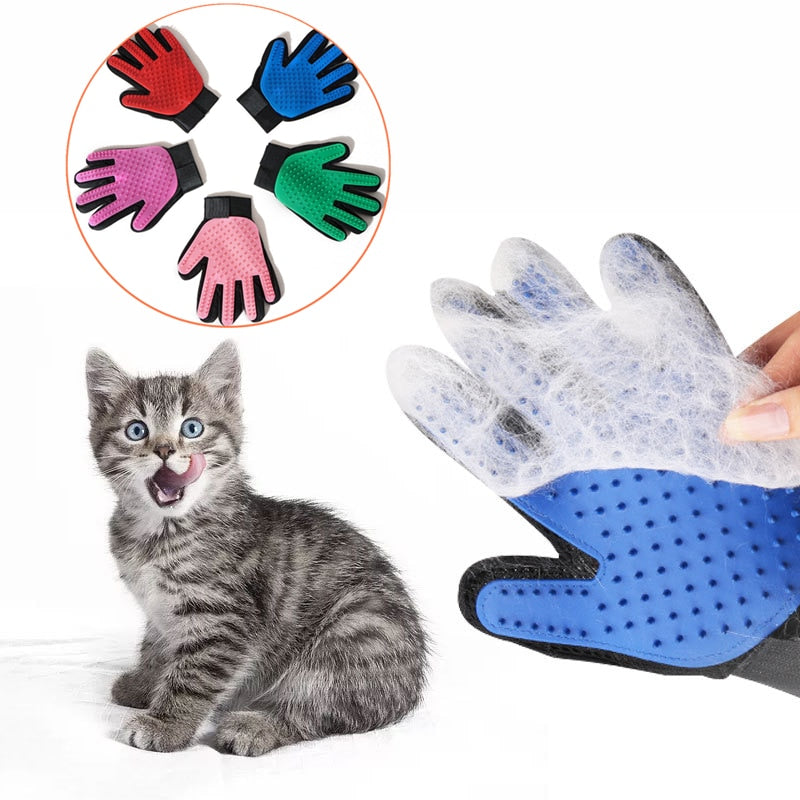 Pet Glove Cat Grooming Glove Cat Hair Deshedding Brush Gloves Dog Comb for Cats