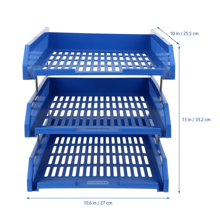 Desktop File Rack Company Tray Holder Office Magazine - Pioneer Merchandise