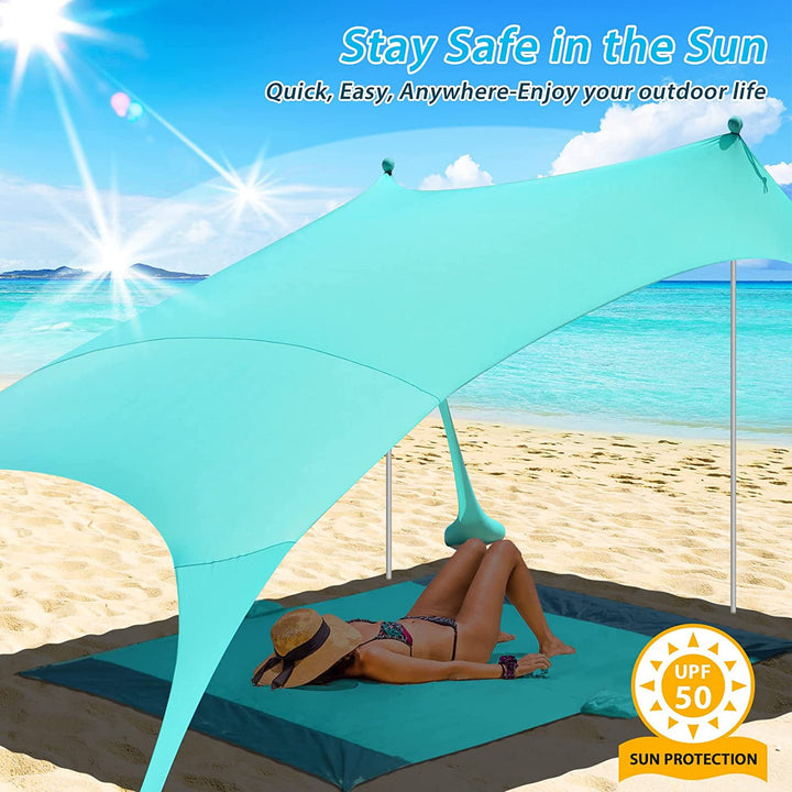 Family Beach Awning 2.1M*1.6M Ultralight Sun Shade