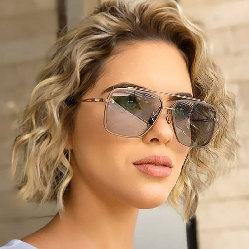 2021 Fashion Classic Mach Six Style Gradient Sunglasses