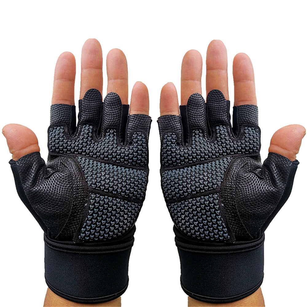 Silicone Fitness Gloves Bodybuilding Weightlifting Dumbbell Training Crossfit Gym Workout Gloves - Pioneer Merchandise